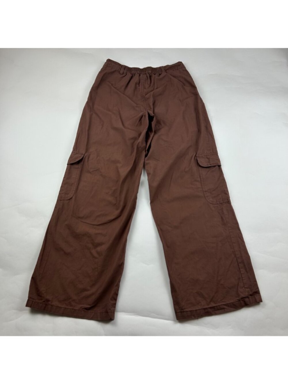 WIld Fable Brown Poplin Canvas High Rise Wide Leg Cargo Pant XS - Picture 5 of 6